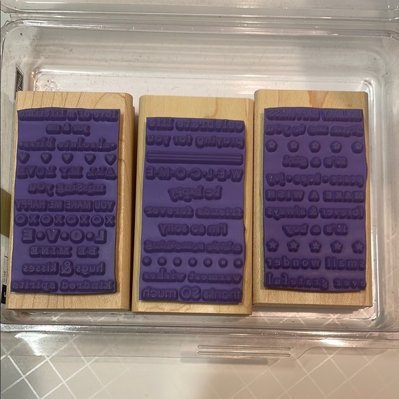 Stampin' Up! Wooden Stamp Set - NEW - Picture 2 of 2